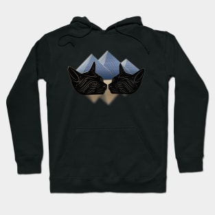 Ancient Egyptian Black Cats Hoodie